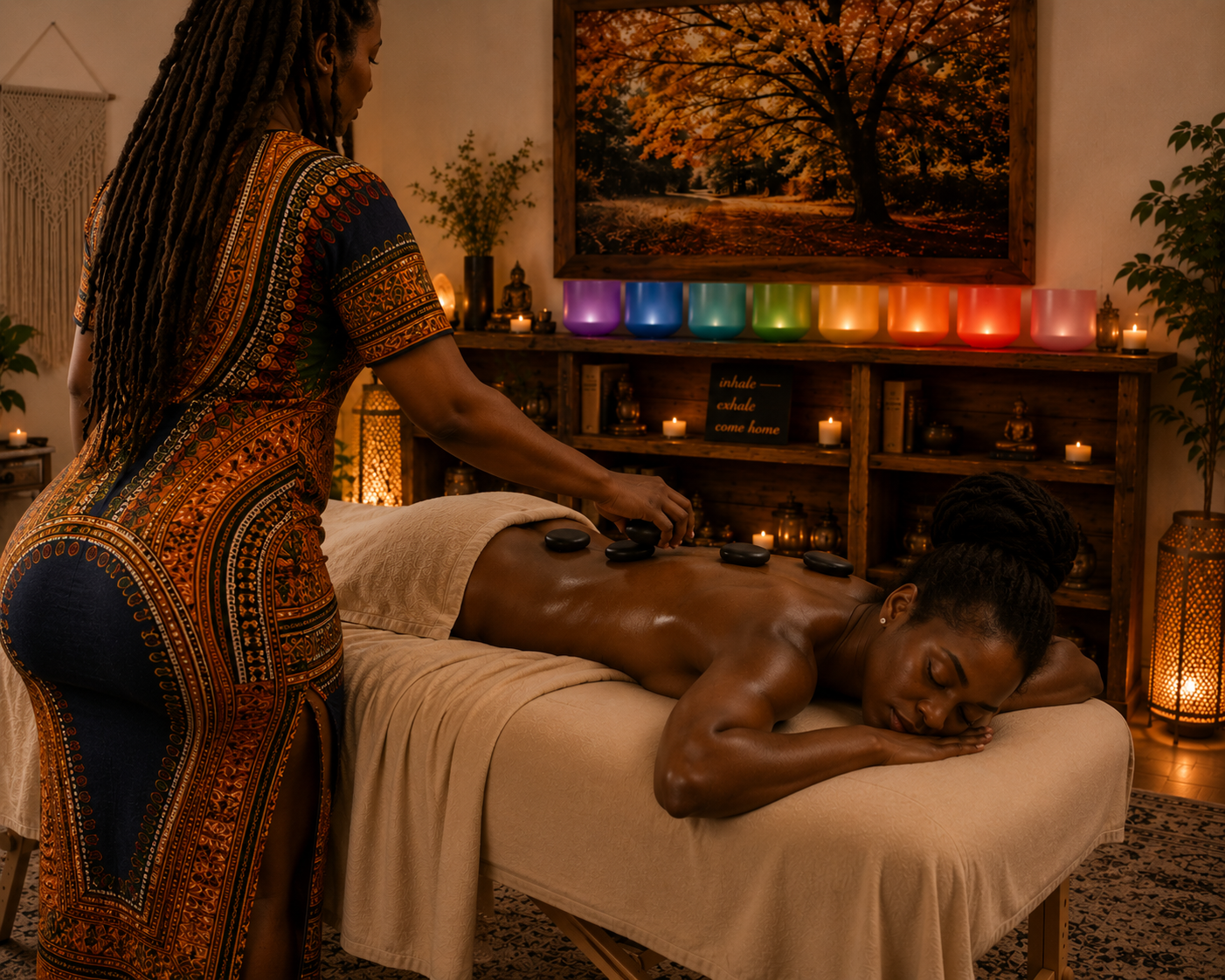 Sacred Serenity Stone Massage